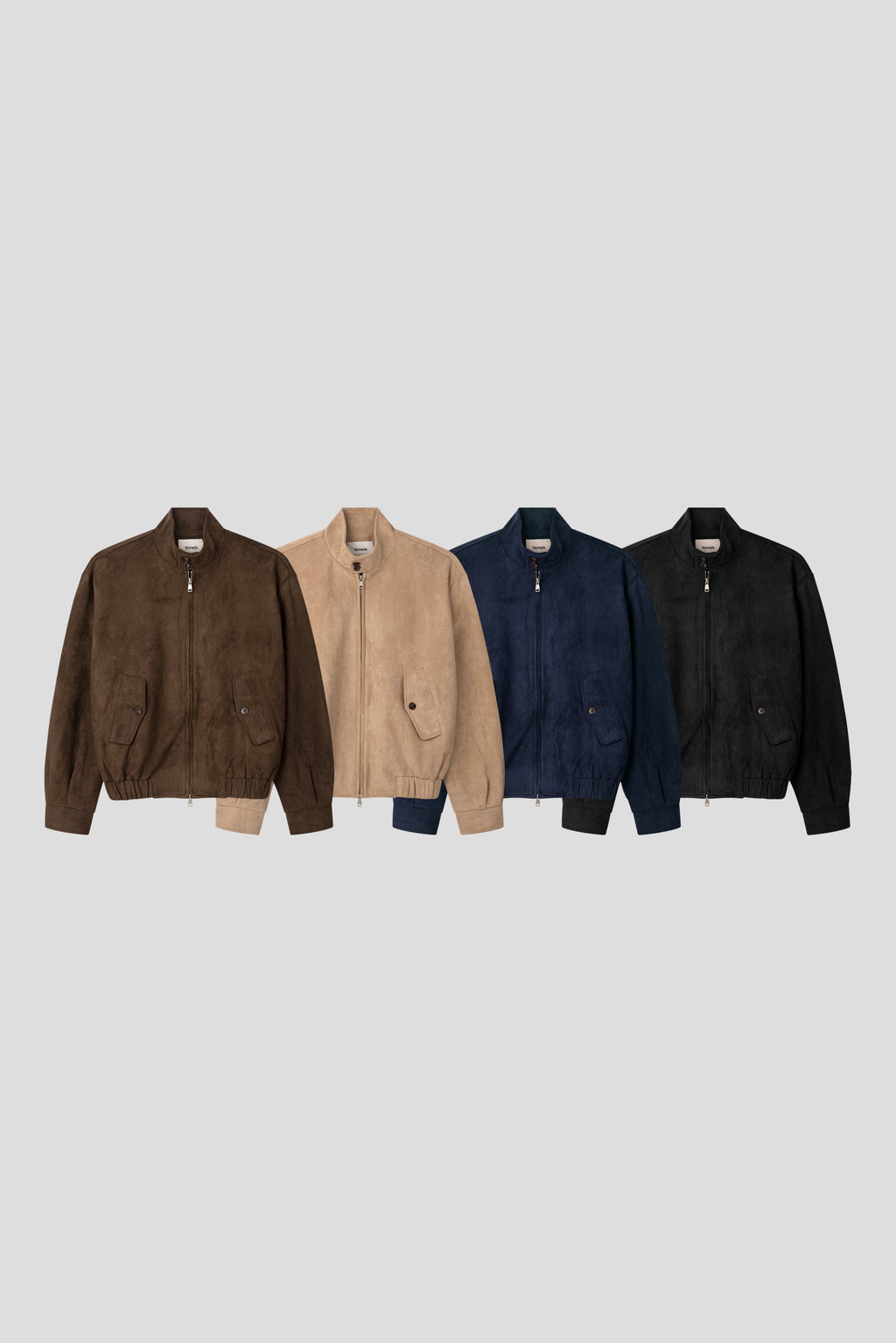 Bomber Harrington Scamosciato Sintetico — 4 Colori