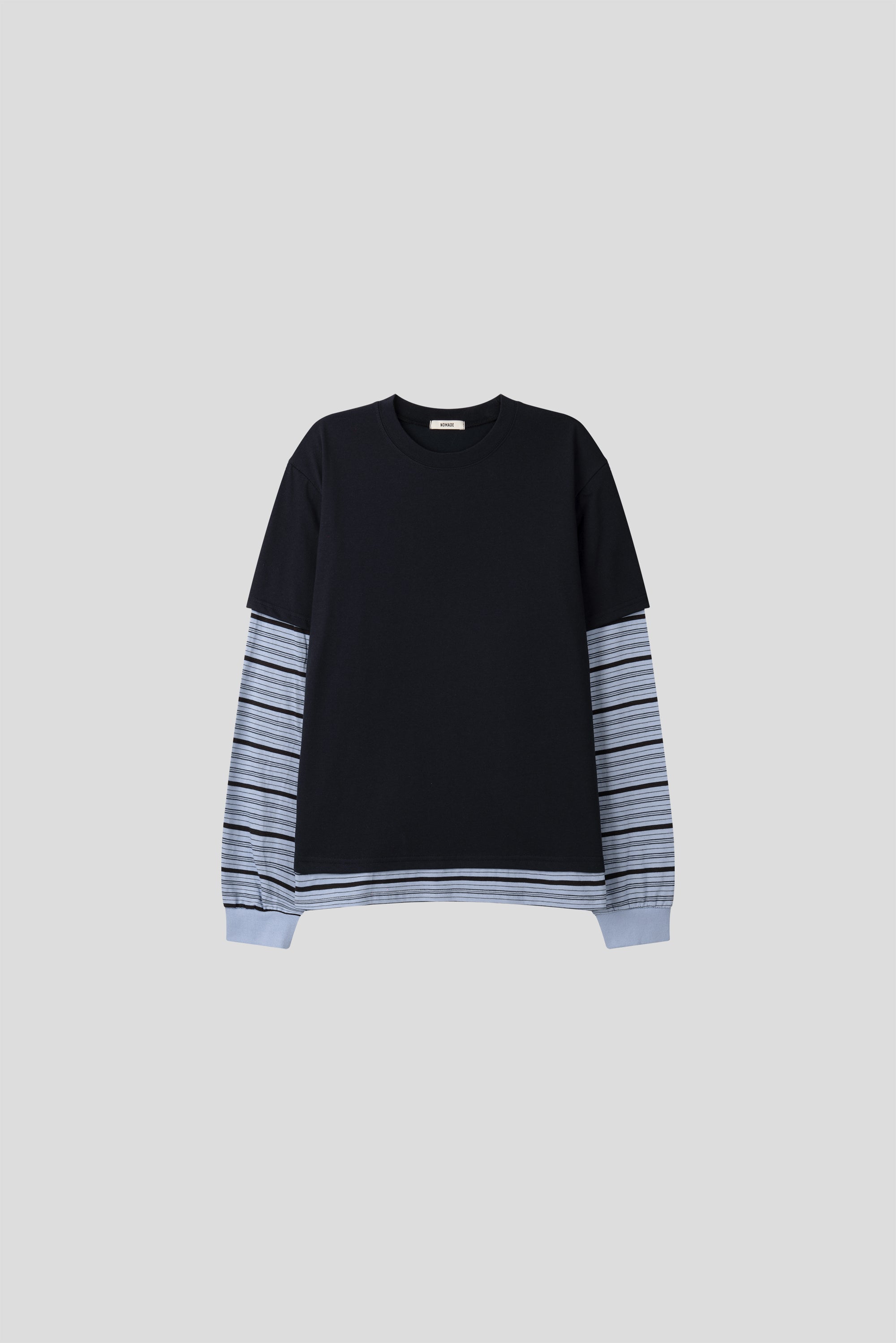 Gestreiftes Ärmel Colourblock Sweatshirt — Oversized Passform