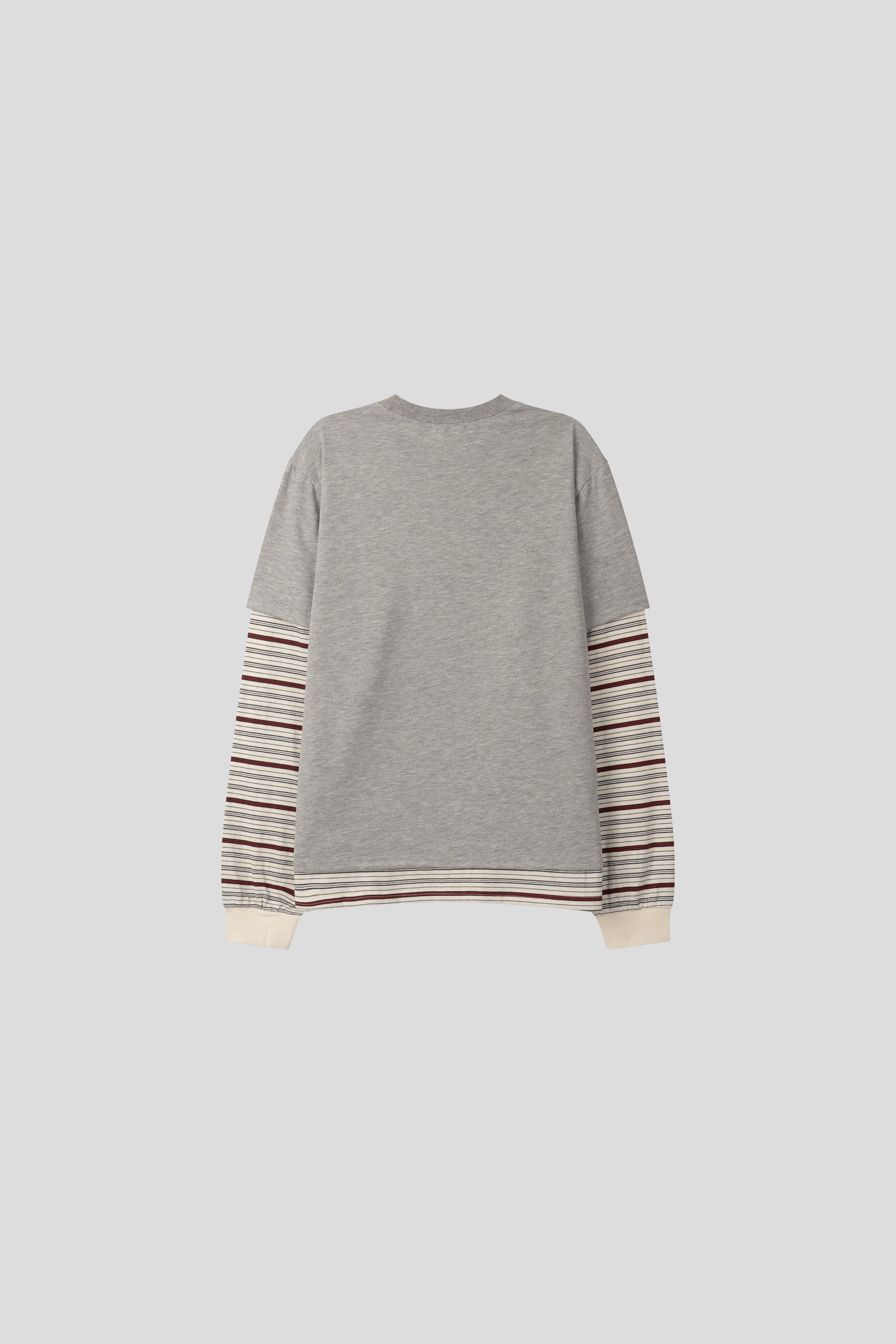 Gestreiftes Ärmel Colourblock Sweatshirt — Oversized Passform