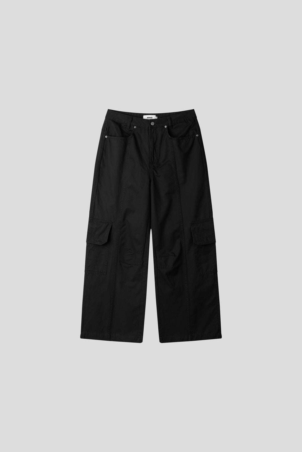 Pantaloni Cargo Lavati a Gamba Larga — Multitasche | 3 Colori