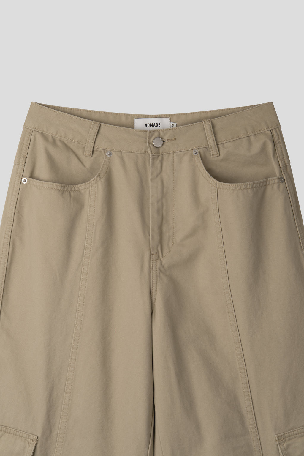 Pantaloni Cargo Lavati a Gamba Larga — Multitasche | 3 Colori