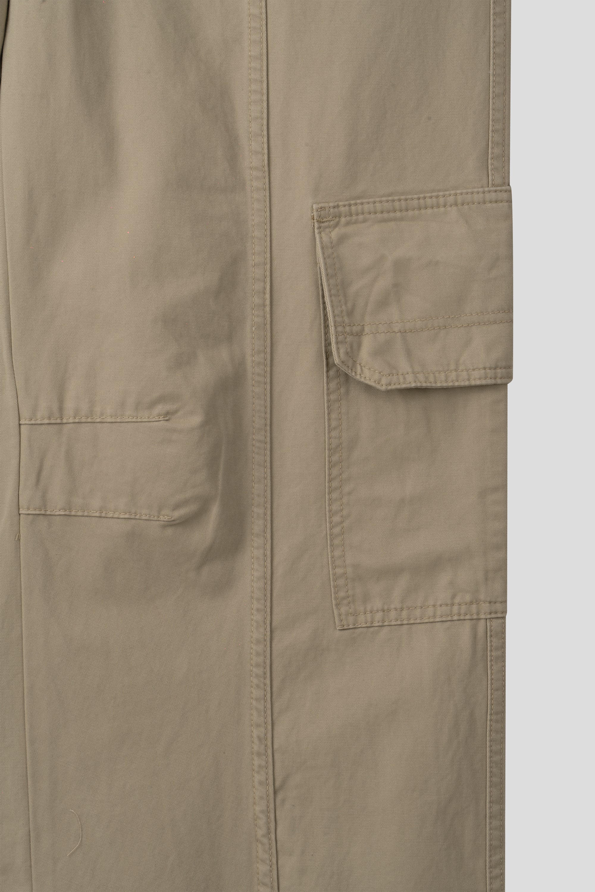 Pantaloni Cargo Lavati a Gamba Larga — Multitasche | 3 Colori