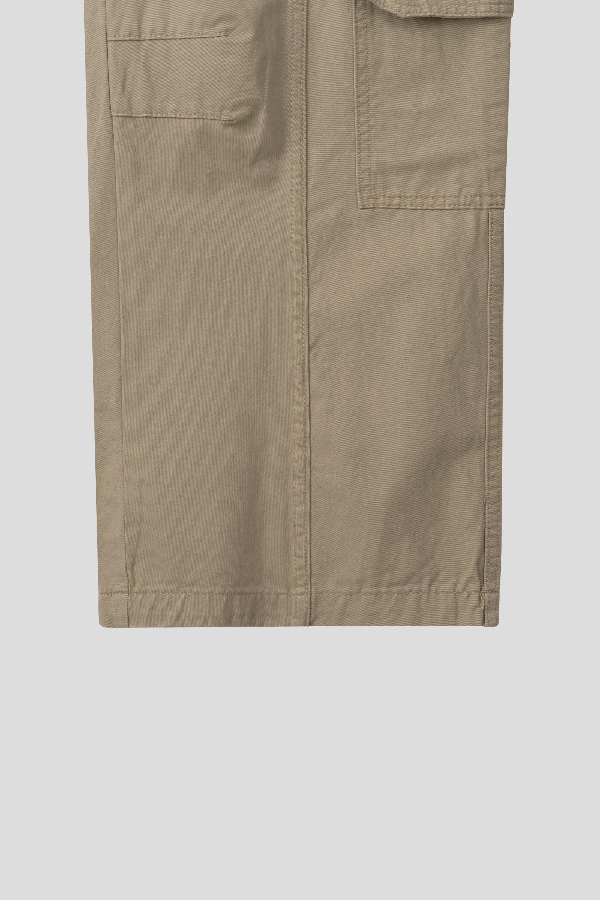 Pantaloni Cargo Lavati a Gamba Larga — Multitasche | 3 Colori
