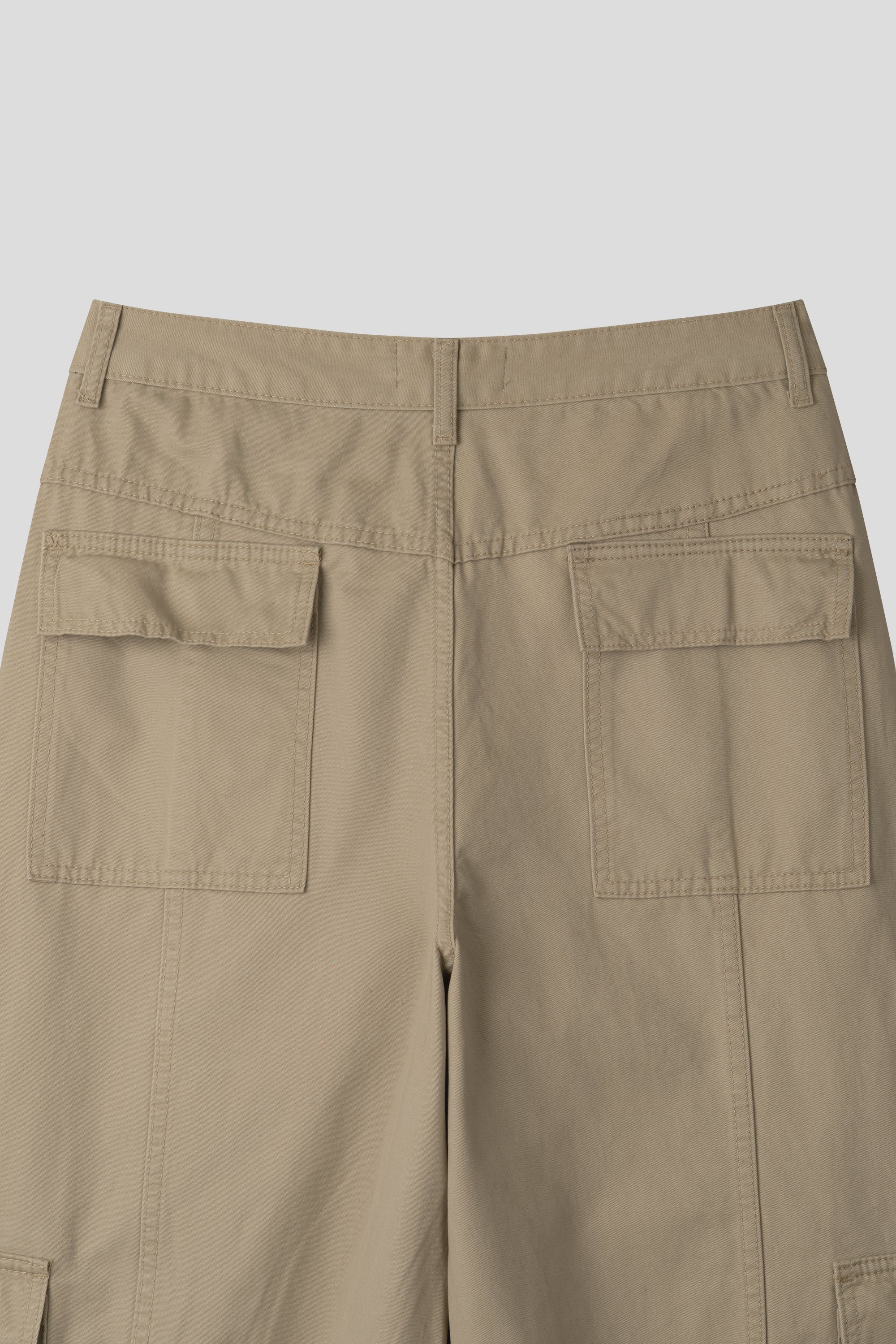 Pantaloni Cargo Lavati a Gamba Larga — Multitasche | 3 Colori
