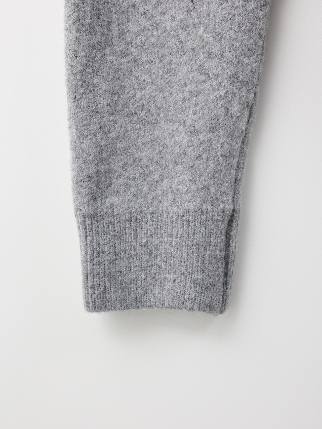 Giacca in maglia con cappuccio e cerniera in misto lana — 4 colori