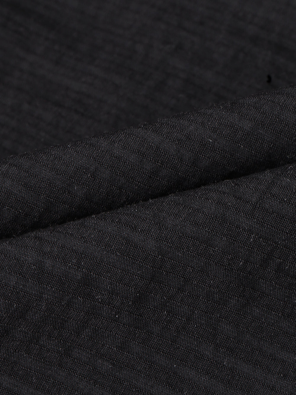 Act pinstripe double pleat wide leg pants in Black, hem close-up