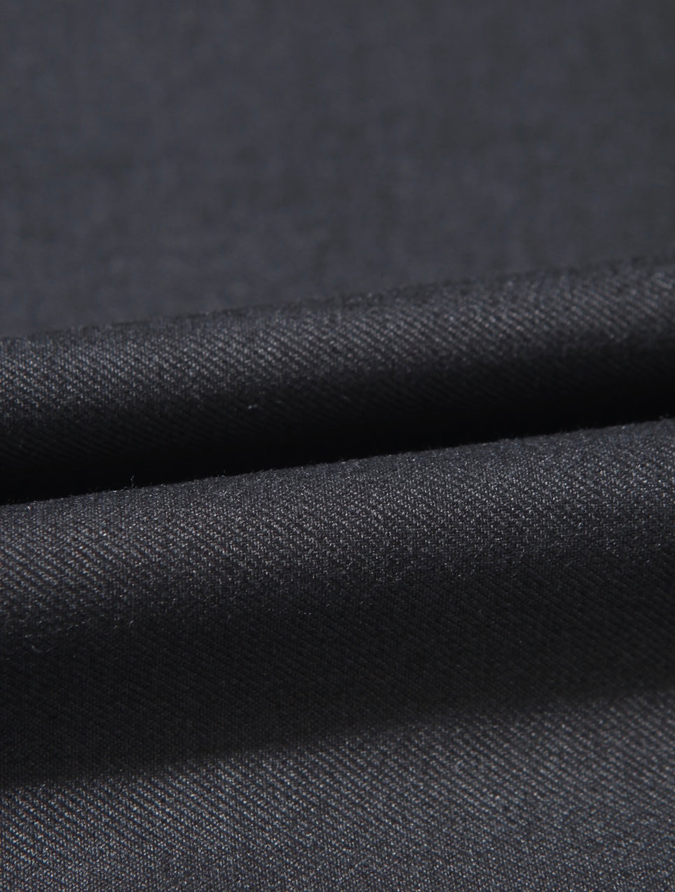 Act double pleat wide leg slacks in Charcoal, front waistband D-ring and side pocket detail