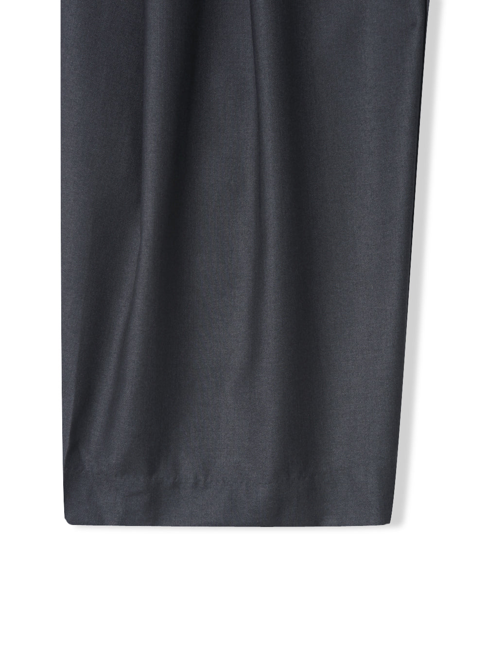 Act double pleat wide leg slacks in Charcoal, back view flat lay full length