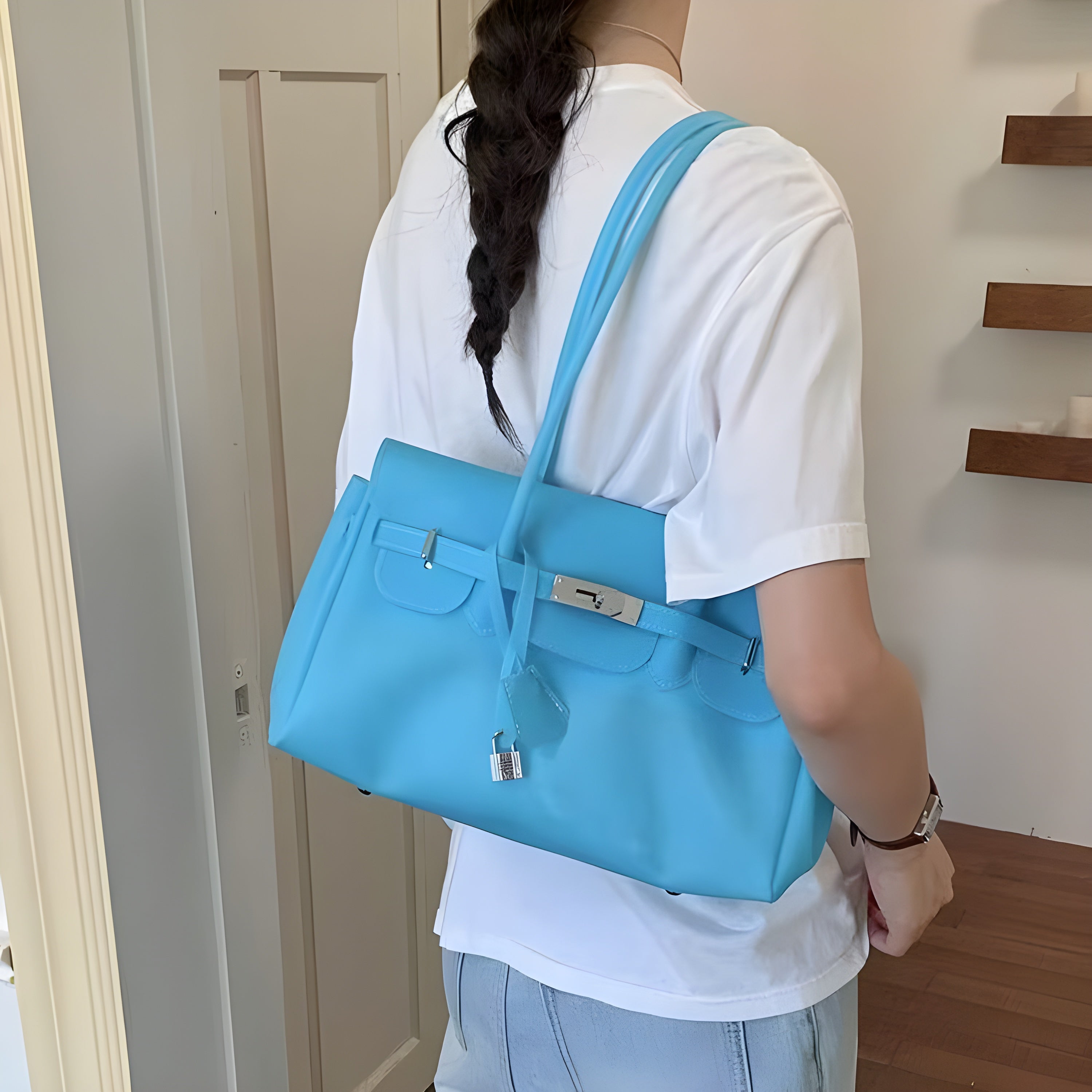 Seoro Birkin Square Baguette Jelly Bag