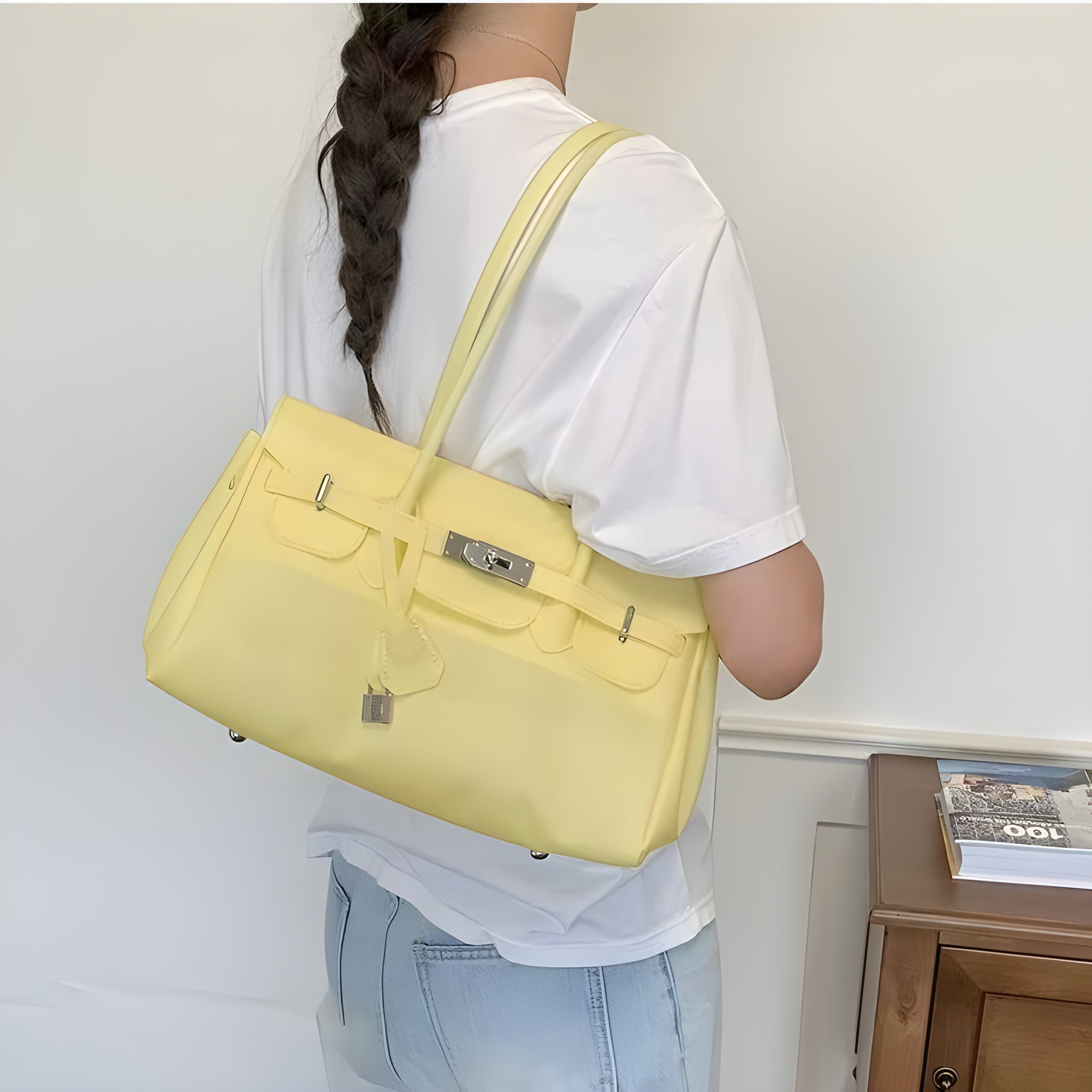 Seoro Birkin Square Baguette Jelly Bag