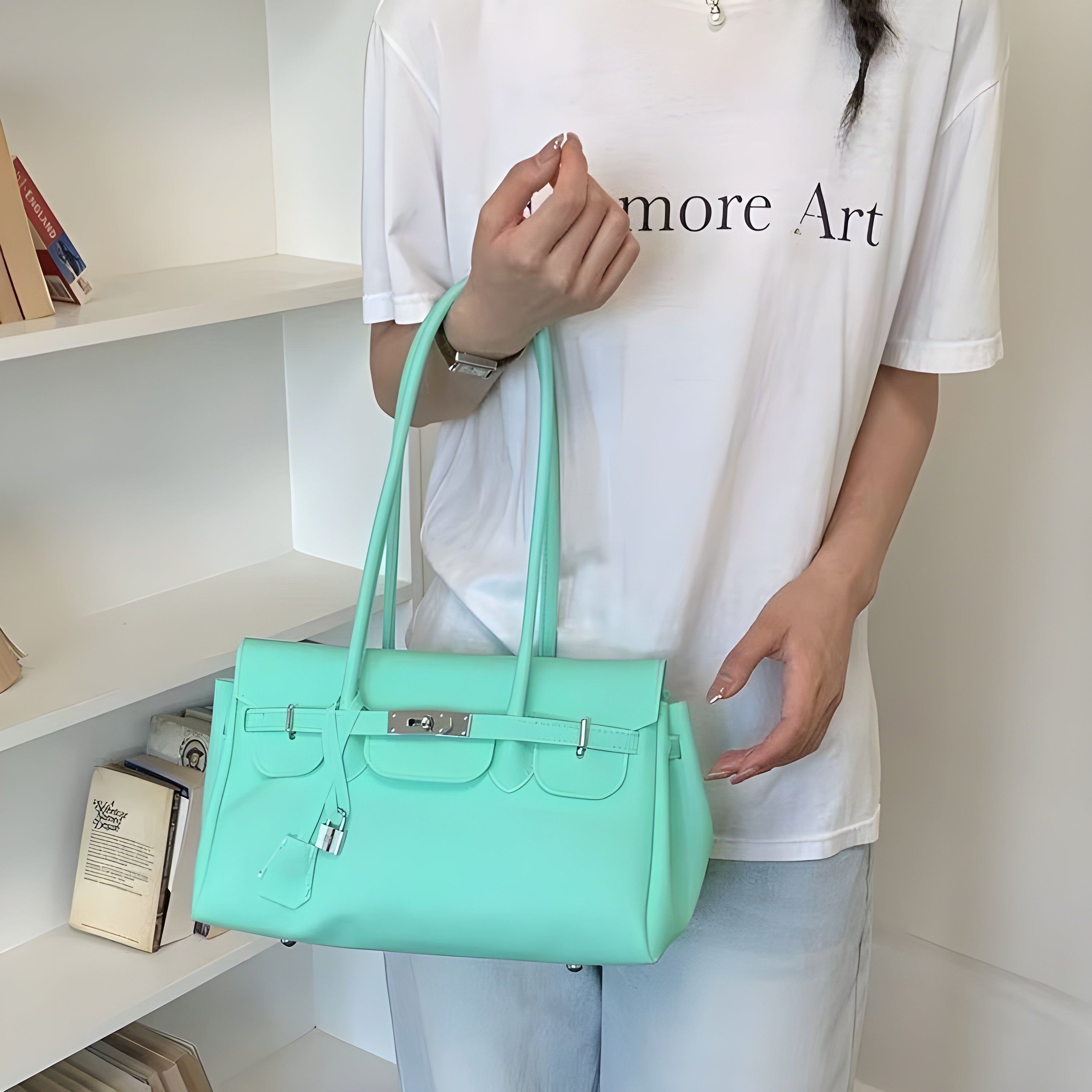 Seoro Birkin Square Baguette Jelly Bag