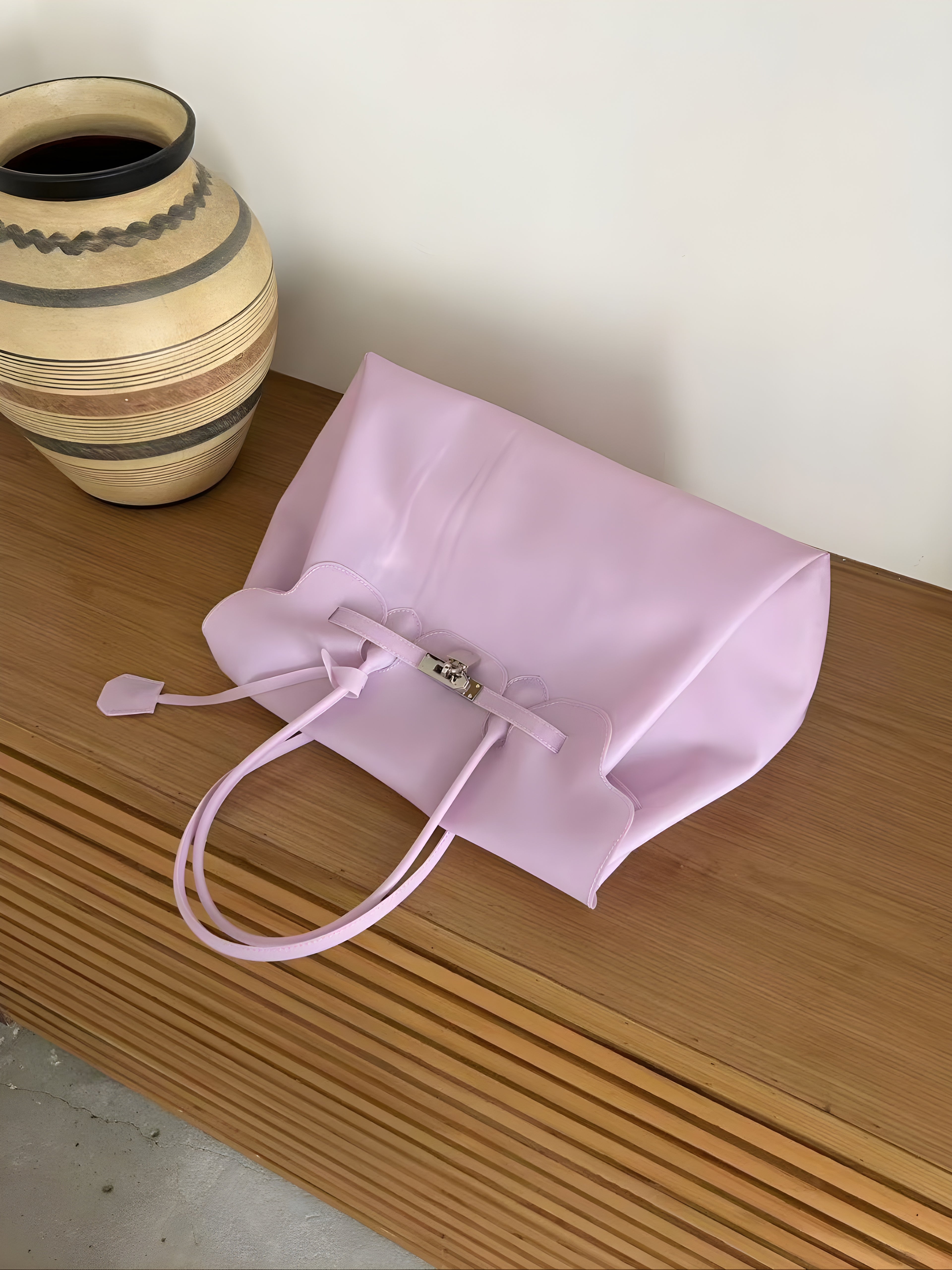 Seoro Birkin Style Jelly Bag Large