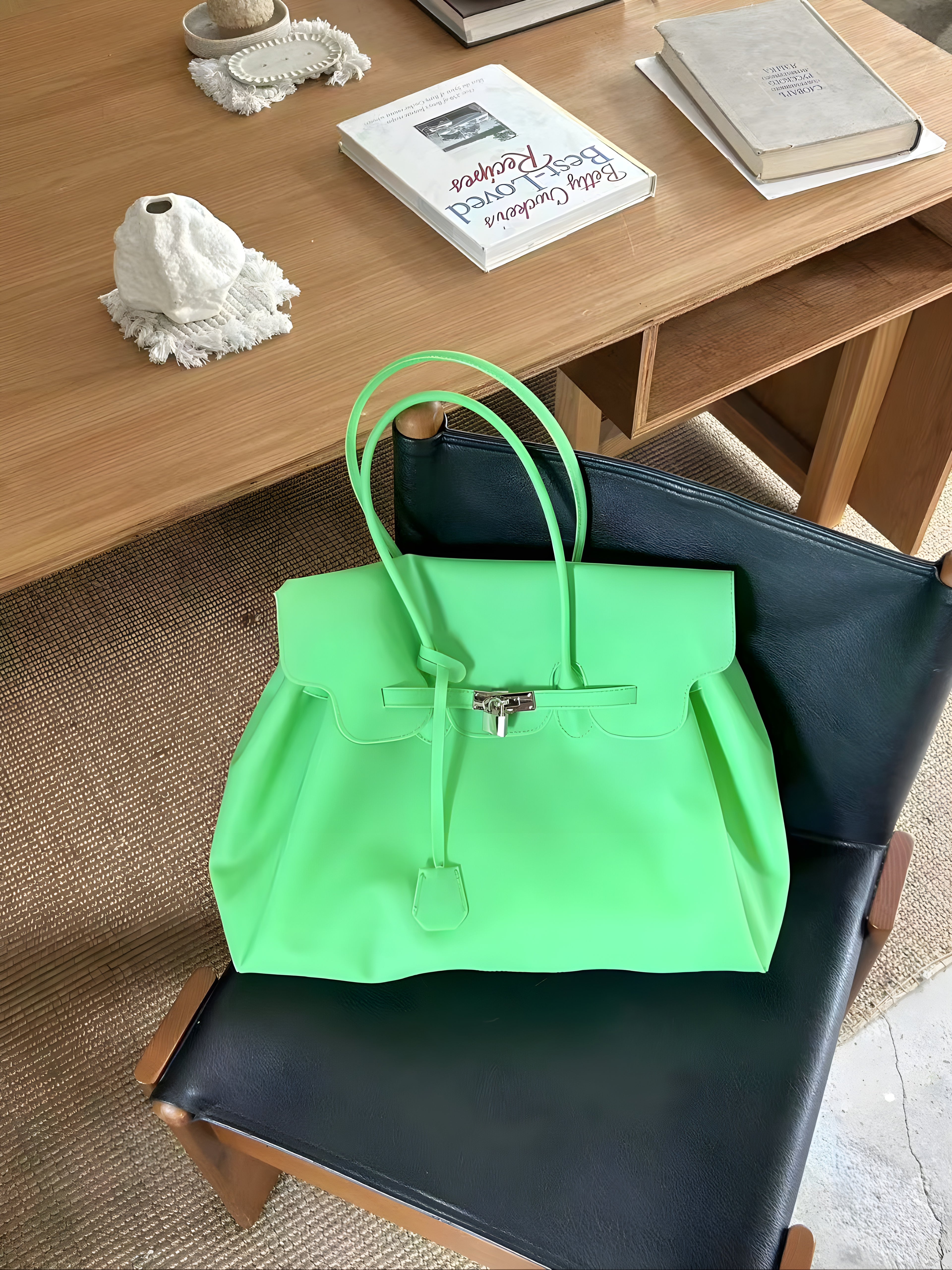 Seoro Birkin Style Jelly Bag Large