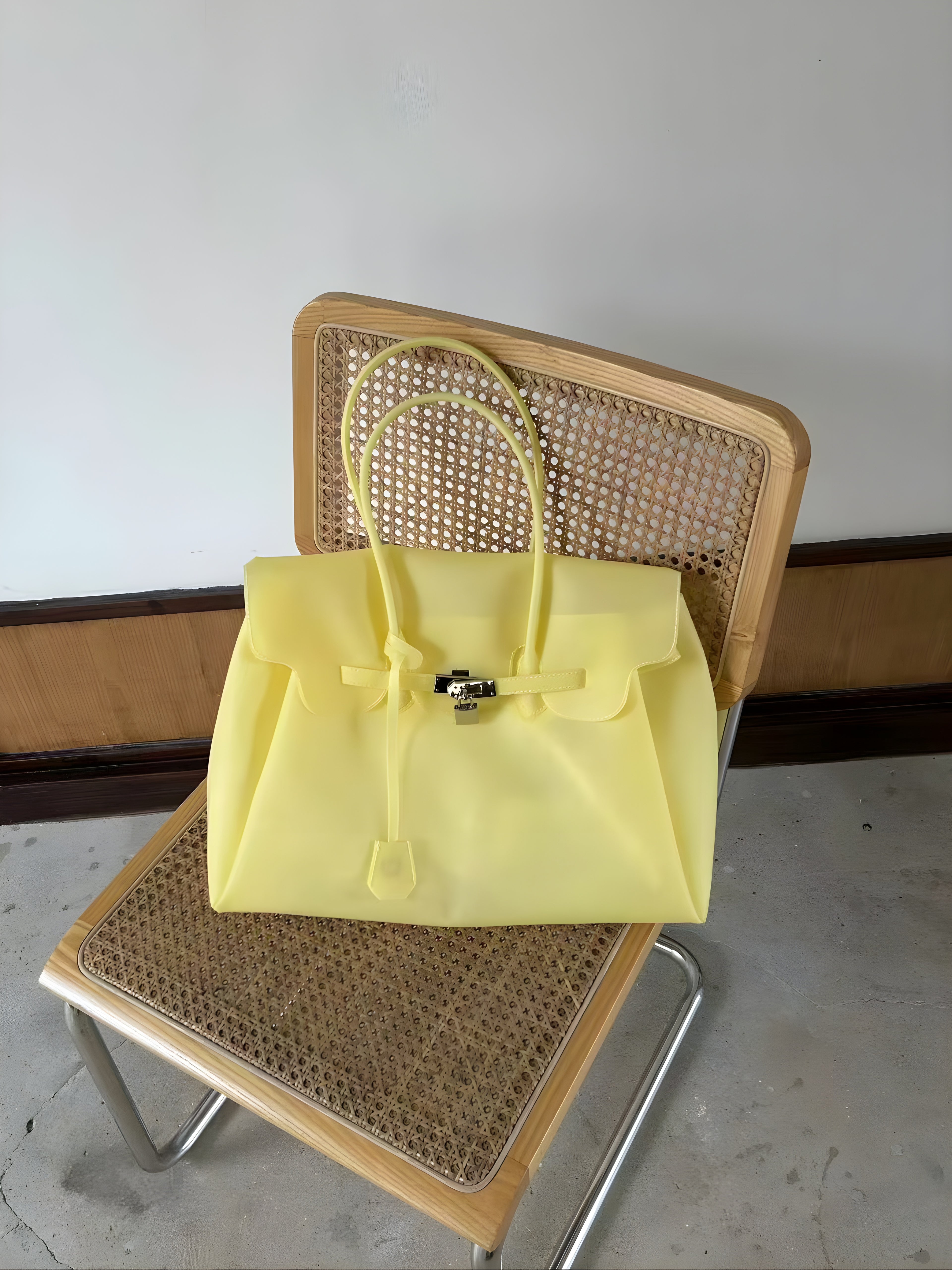 Seoro Birkin Style Jelly Bag Large
