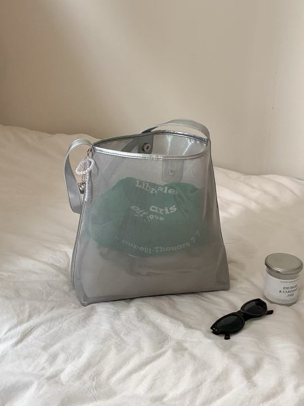 Melo Mesh Shoulder Bag with Pouch