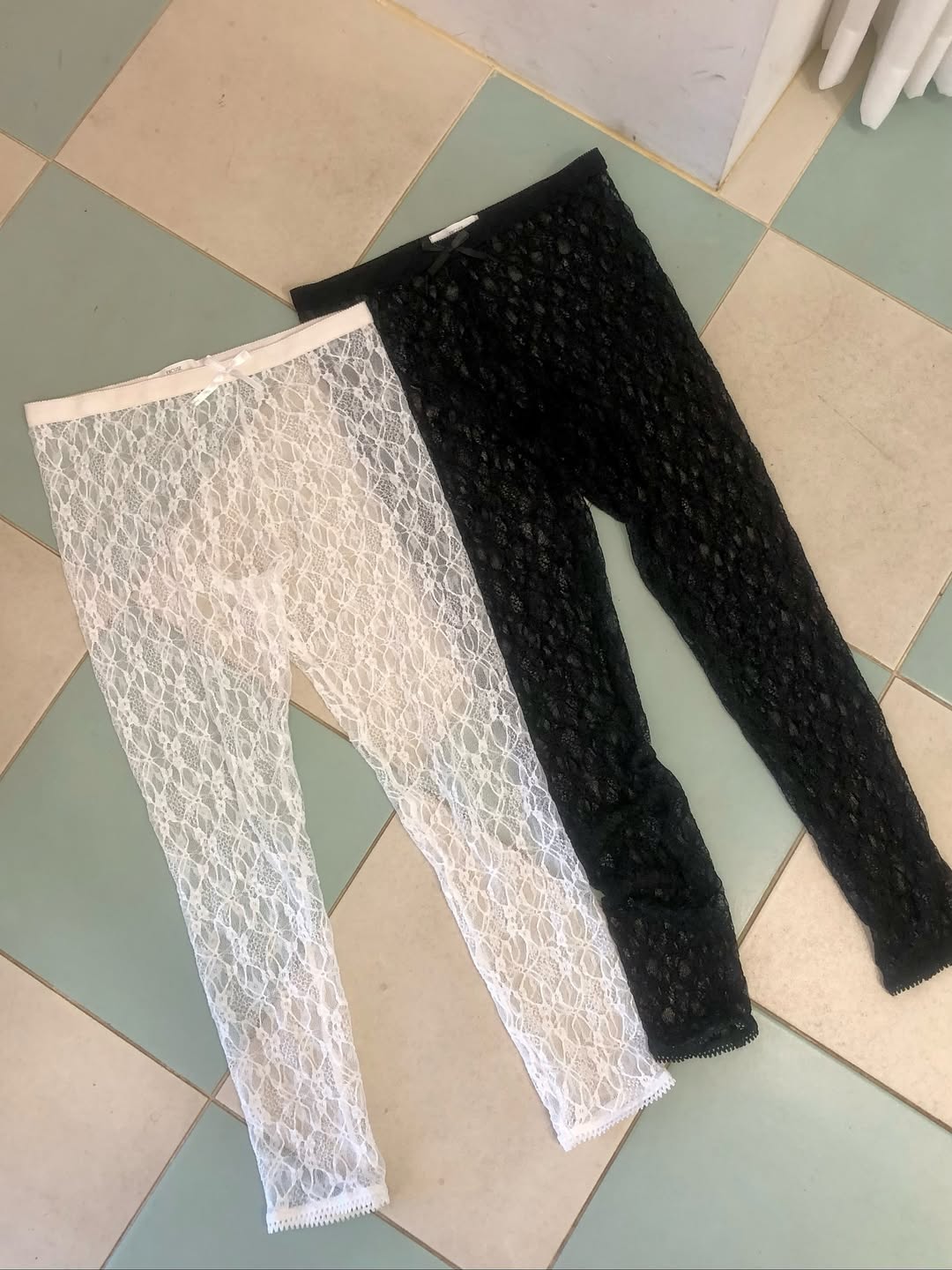 Excuse 2 Set Lace Full-Length Leggings
