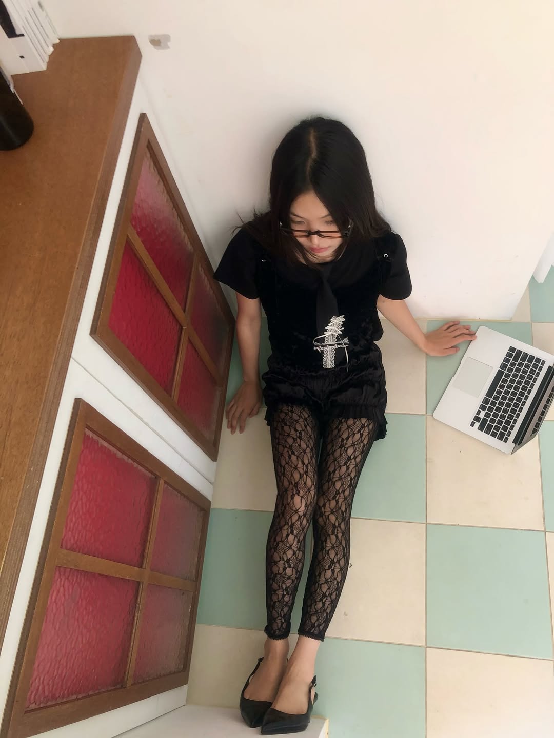 Excuse 2 Set Lace Full-Length Leggings