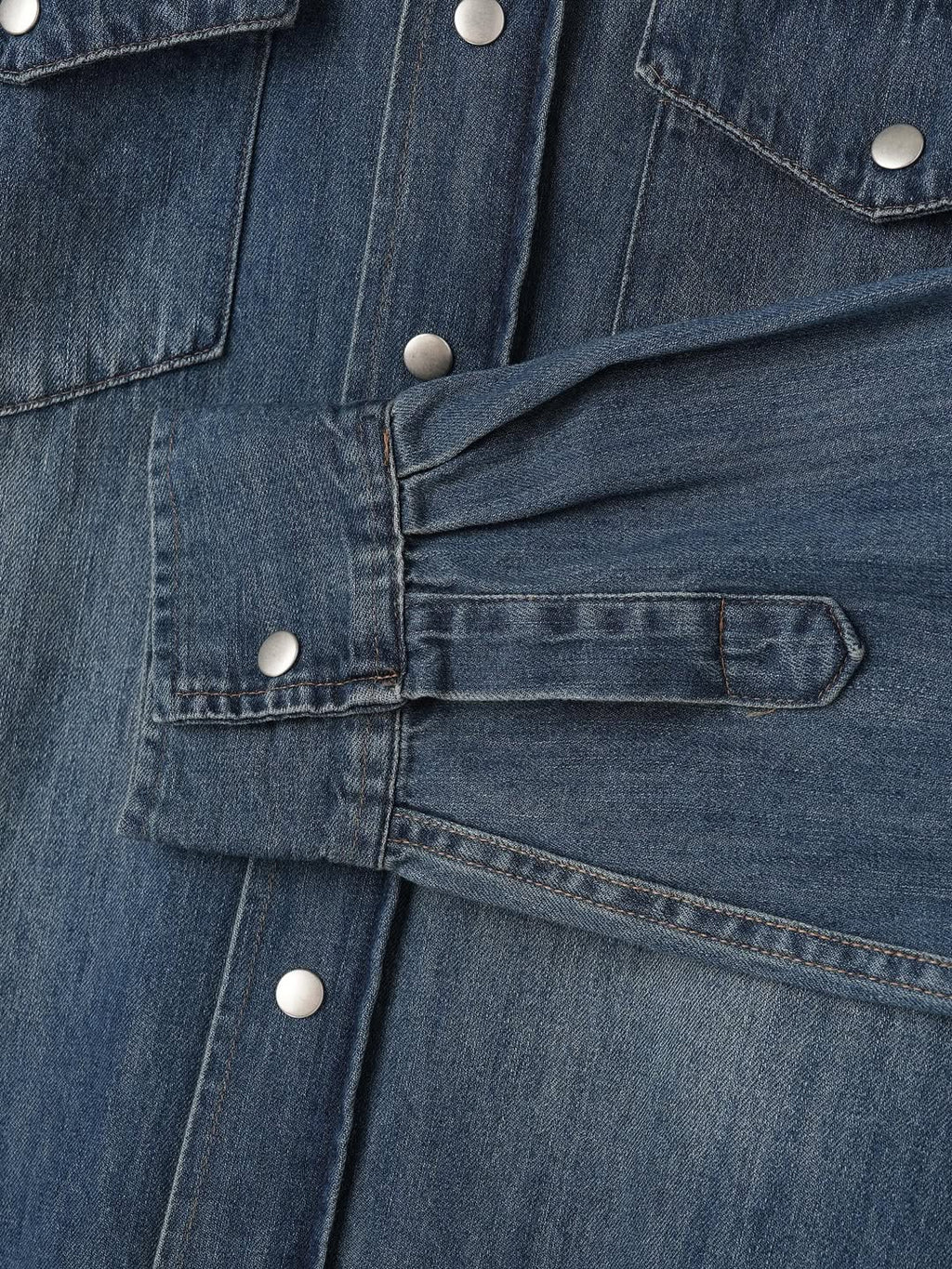 Camicia di jeans lavato modello western