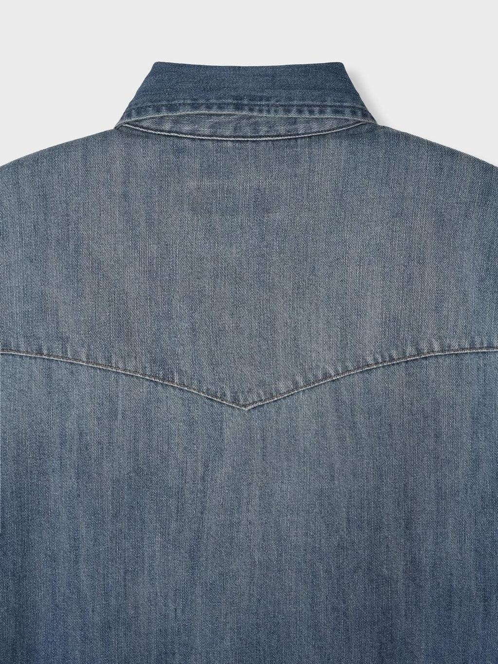 Camicia di jeans lavato modello western