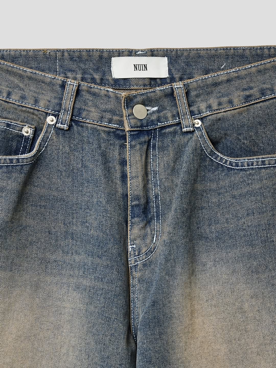 Pantaloni di jeans Nuin 806 blu semi-larghi