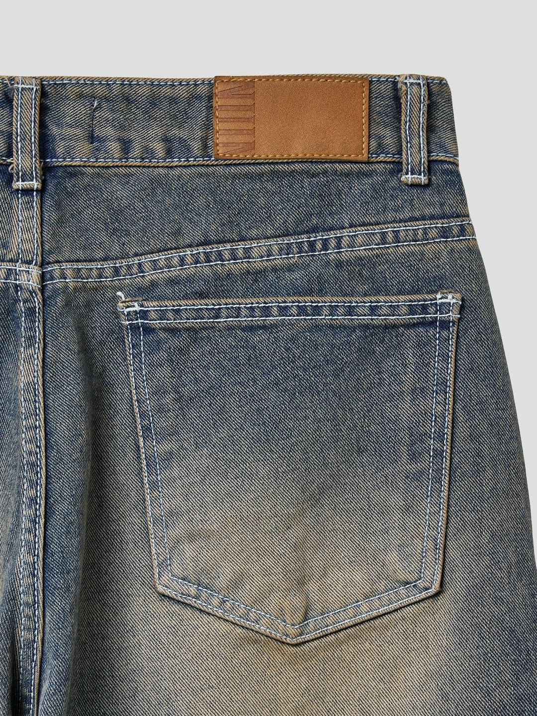 Pantaloni di jeans Nuin 806 blu semi-larghi