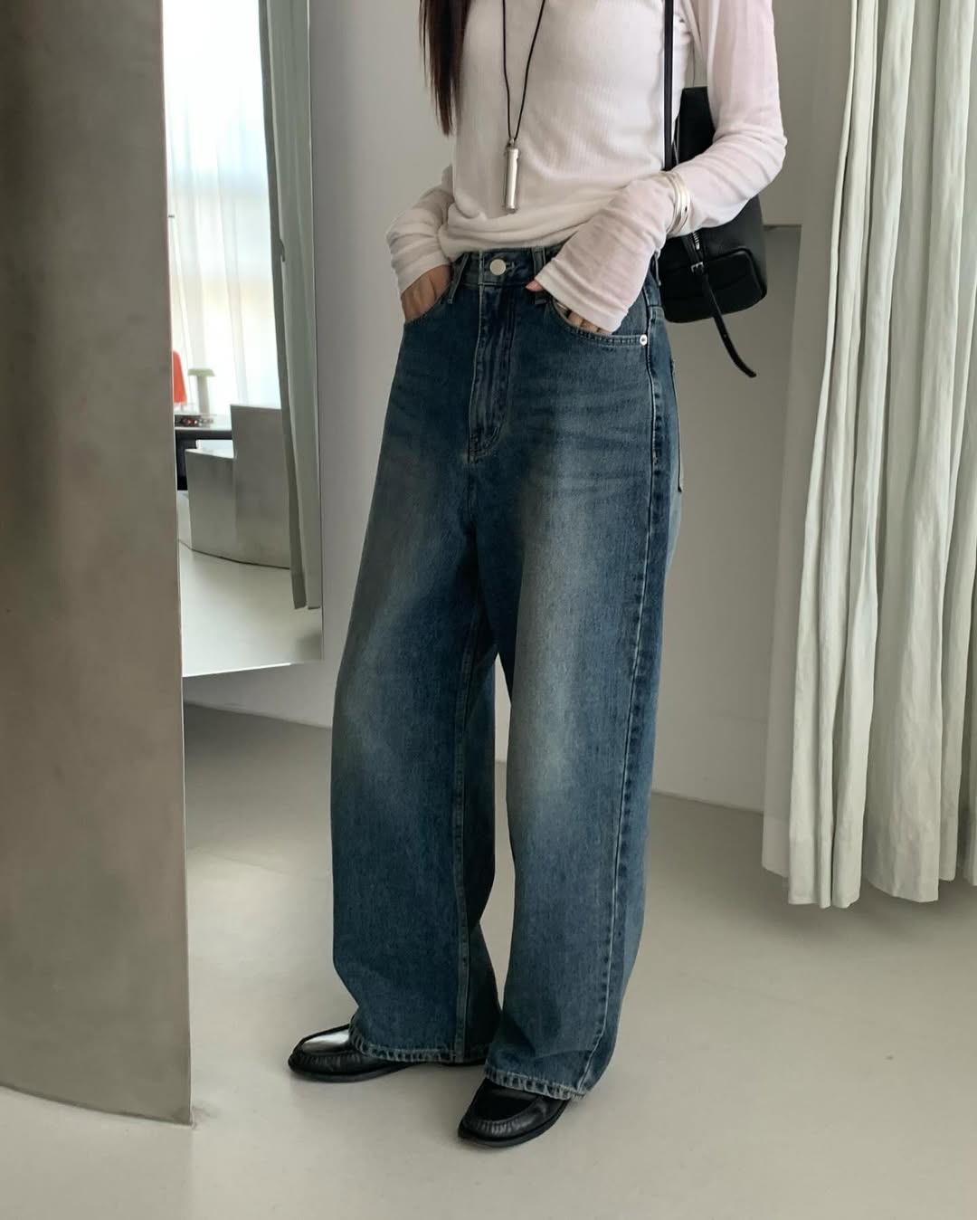 #178 Jeans a Taglio Dritto — Blu Scuro