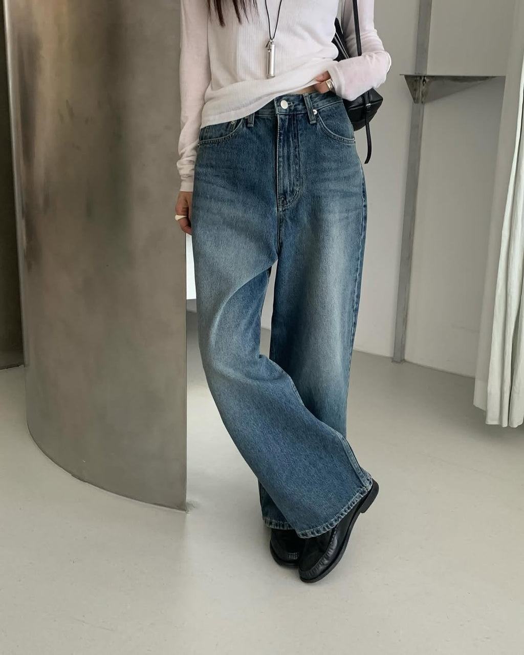 #178 Jeans a Taglio Dritto — Blu Scuro