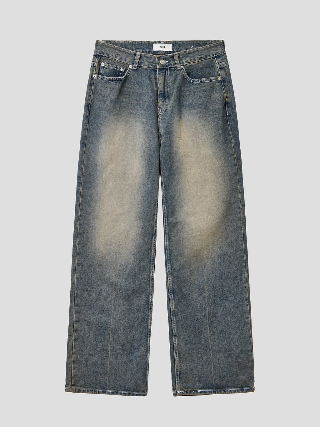 Pantaloni di jeans Nuin 806 blu semi-larghi