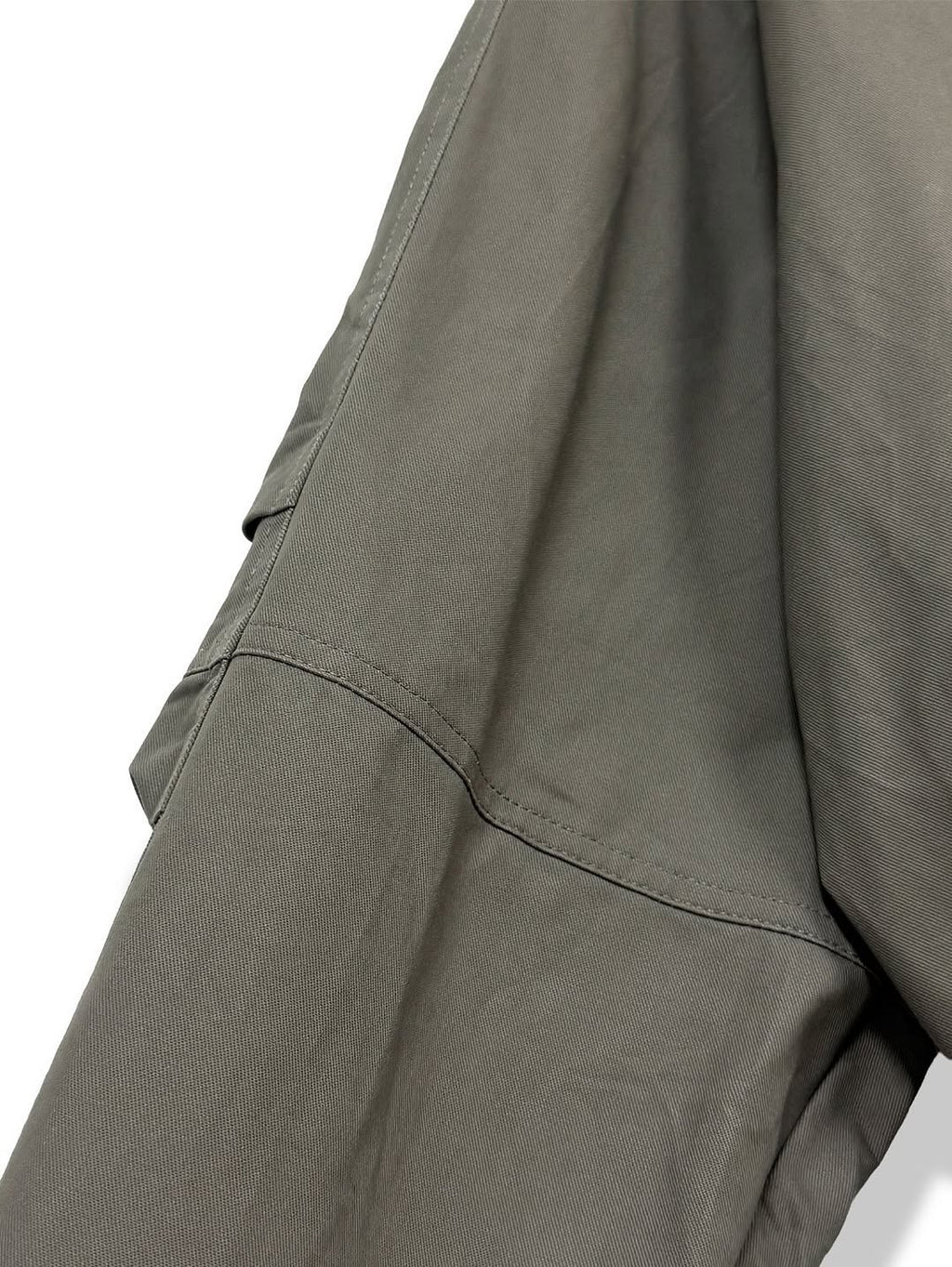 Blouson in twill di cotone con zip e collo alto