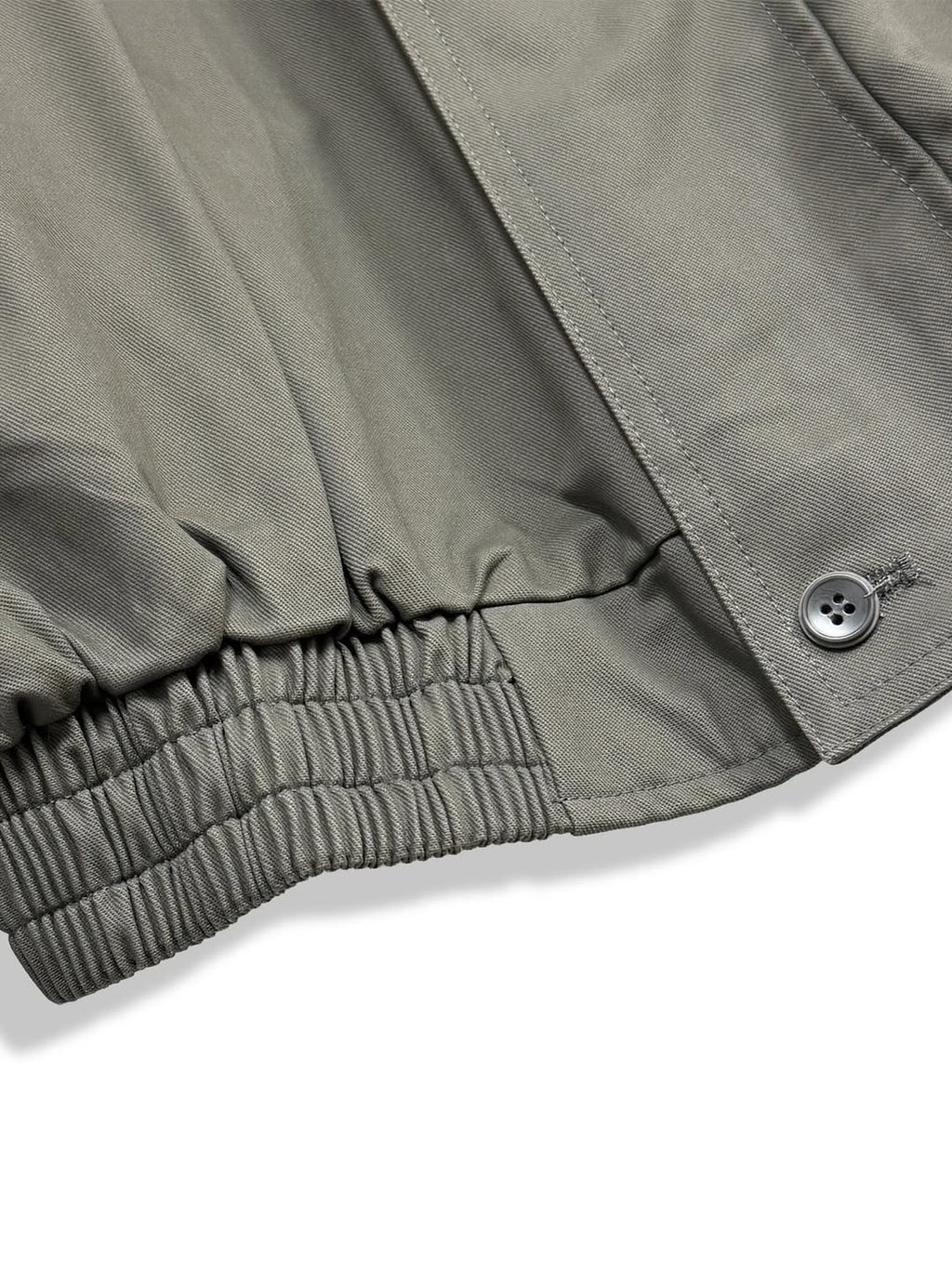 Blouson in twill di cotone con zip e collo alto