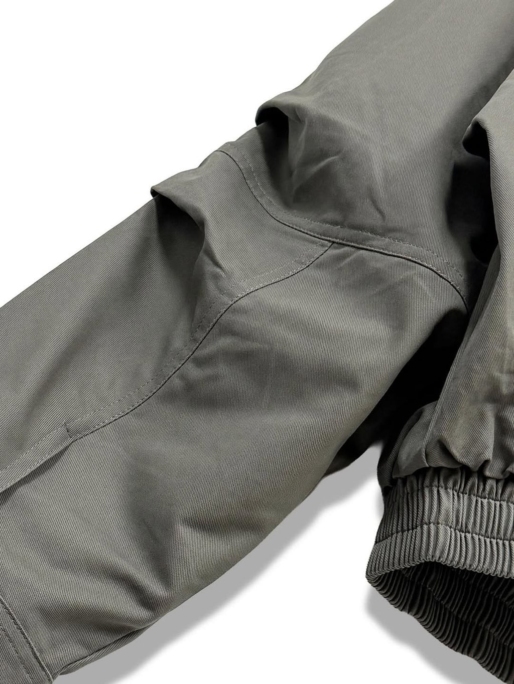 Blouson in twill di cotone con zip e collo alto