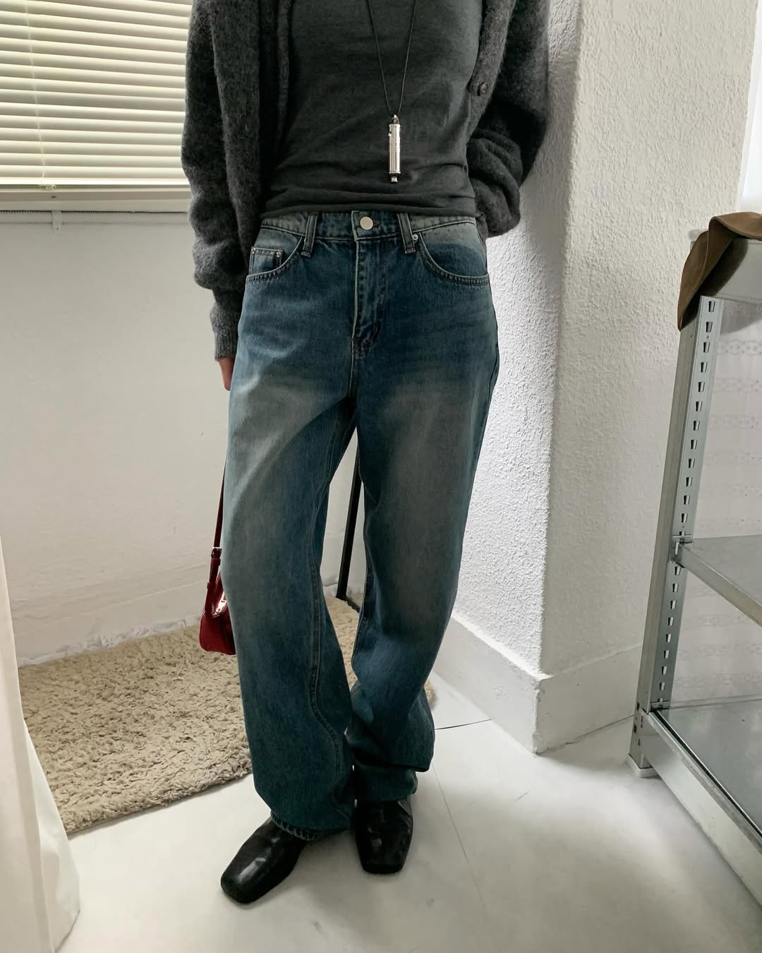 #219 Jeans dalla vestibilità dritta — Lavaggio medio