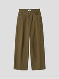 Pantaloni ampi in cotone Dart
