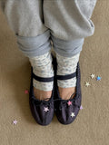 Excuse Floral Print Leg Warmers with Thumb Hole