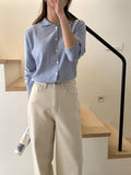 RingOfNoi Cashmere Collar Button-Front Knit Cardigan