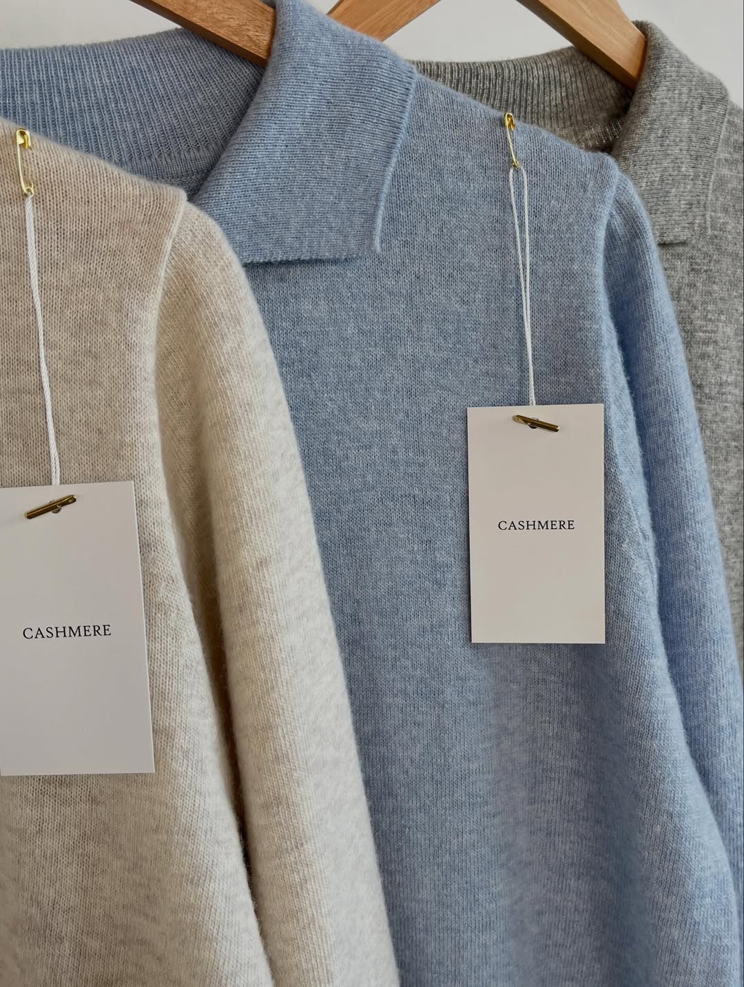 RingOfNoi Cashmere Collar Button-Front Knit Cardigan