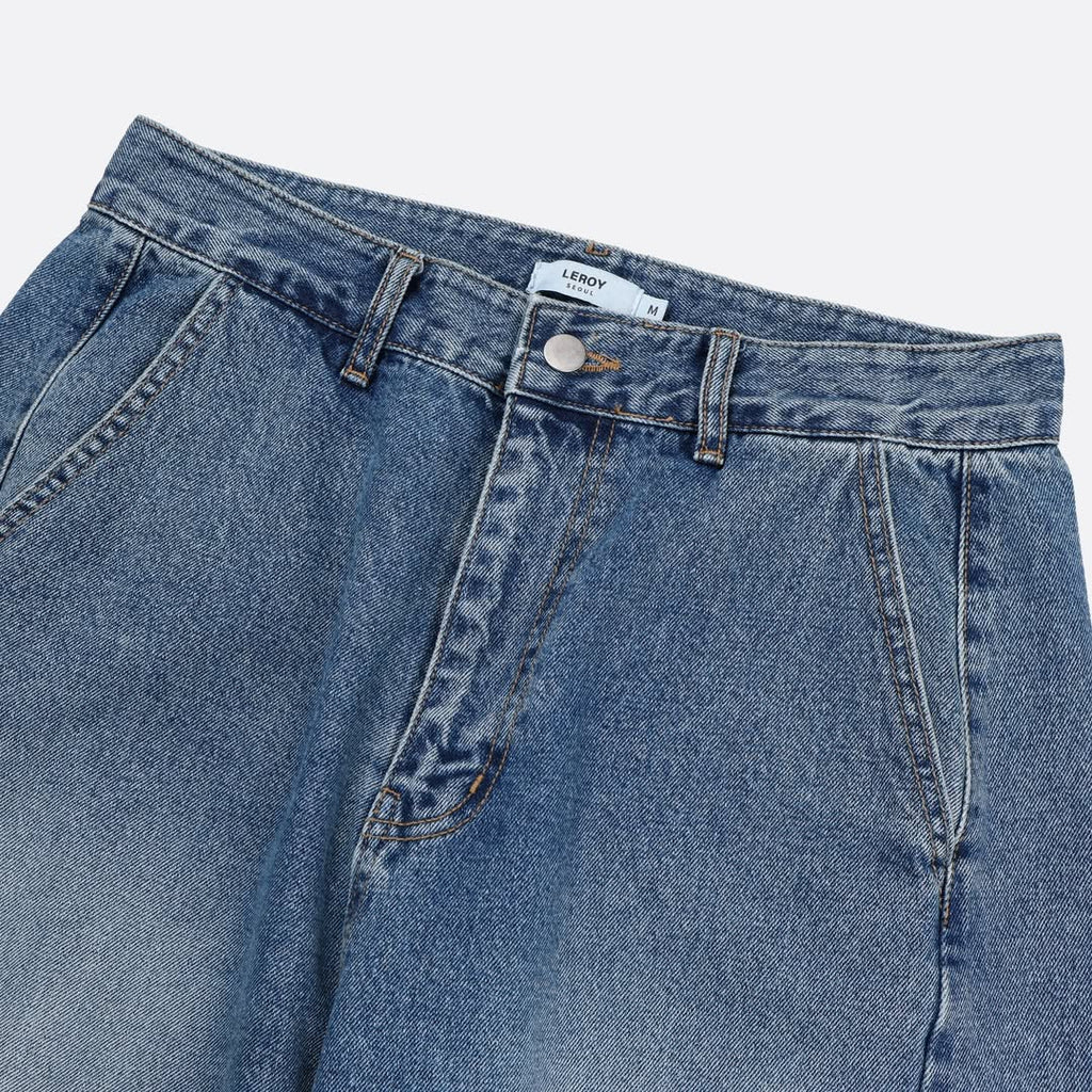 Leroy Unisex Wide Curve Denim Pants