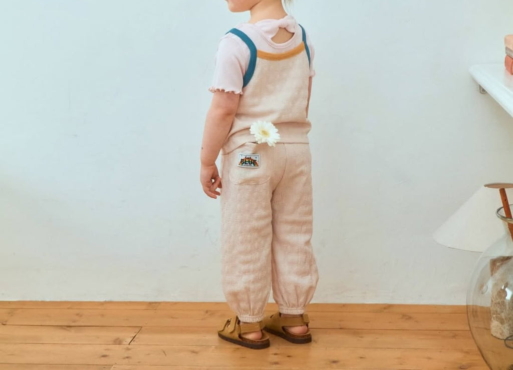 Firstblue Textured Sleeveless Top & Jogger Pants Set — Kids
