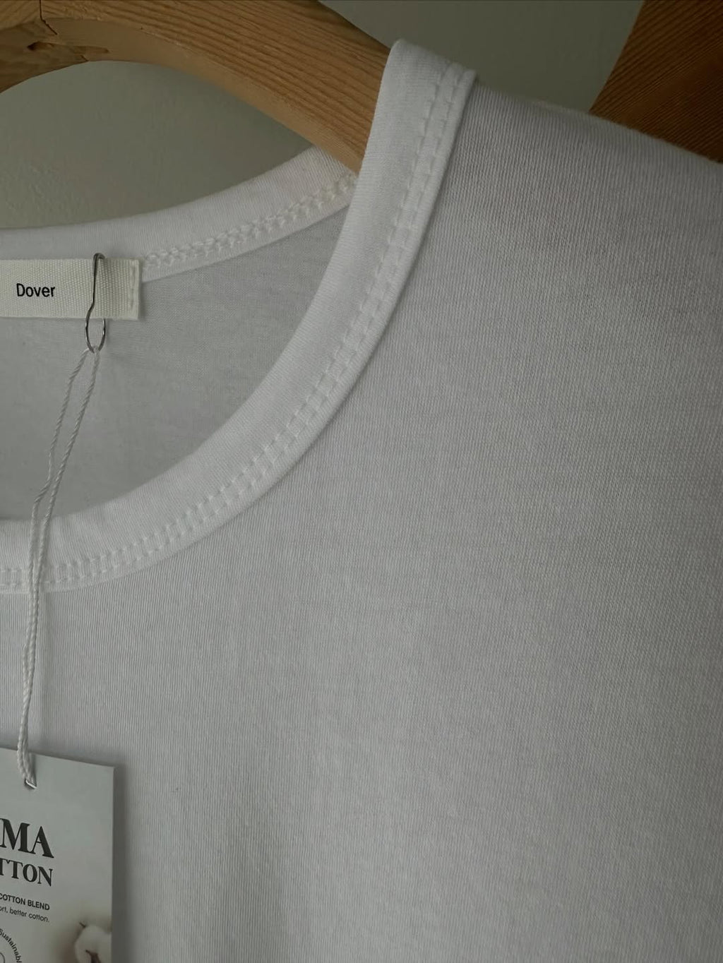 T-shirt Essenziale a Maniche Lunghe in Cotone Pima 1+1
