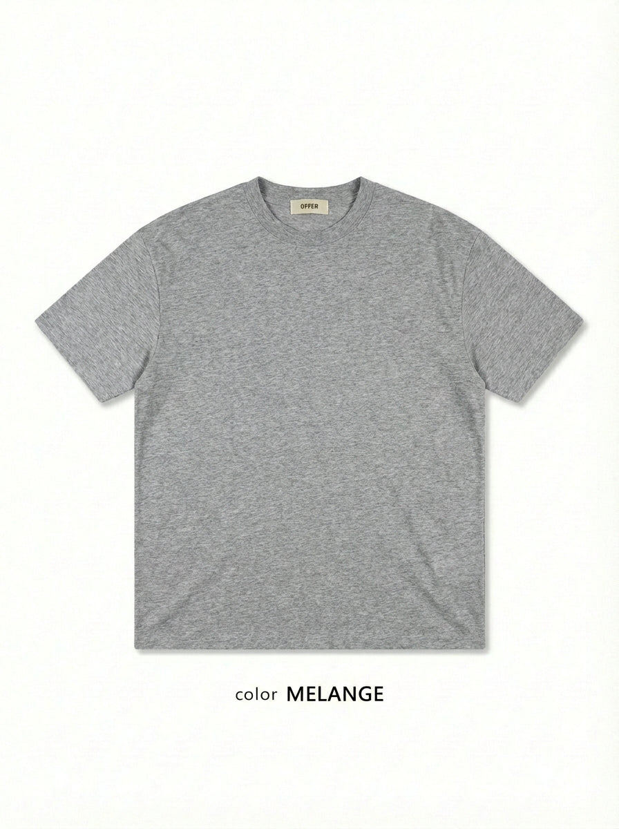 (3Pack) Offer High-Density Cotton  Basic Short Sleeve T-Shirt — Crew Neck Regular Fit