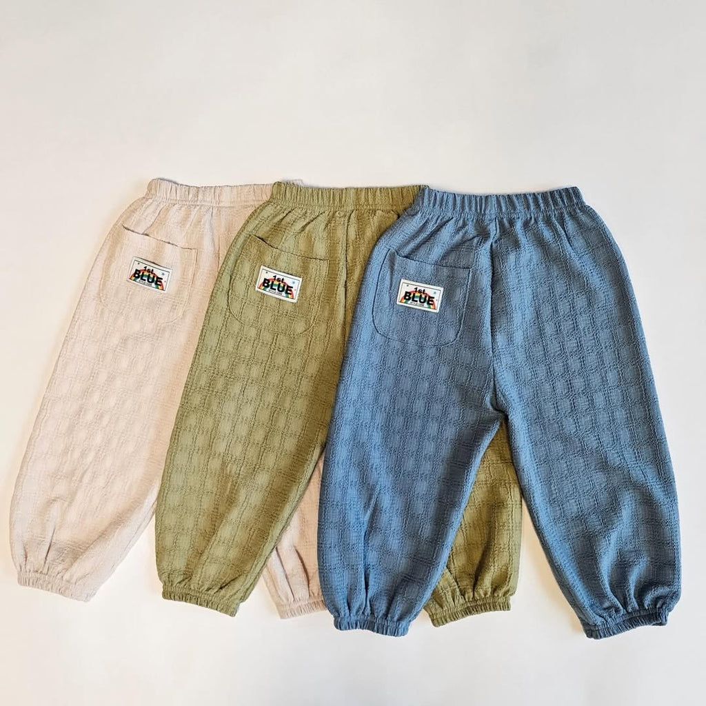 Firstblue Textured Sleeveless Top & Jogger Pants Set — Kids