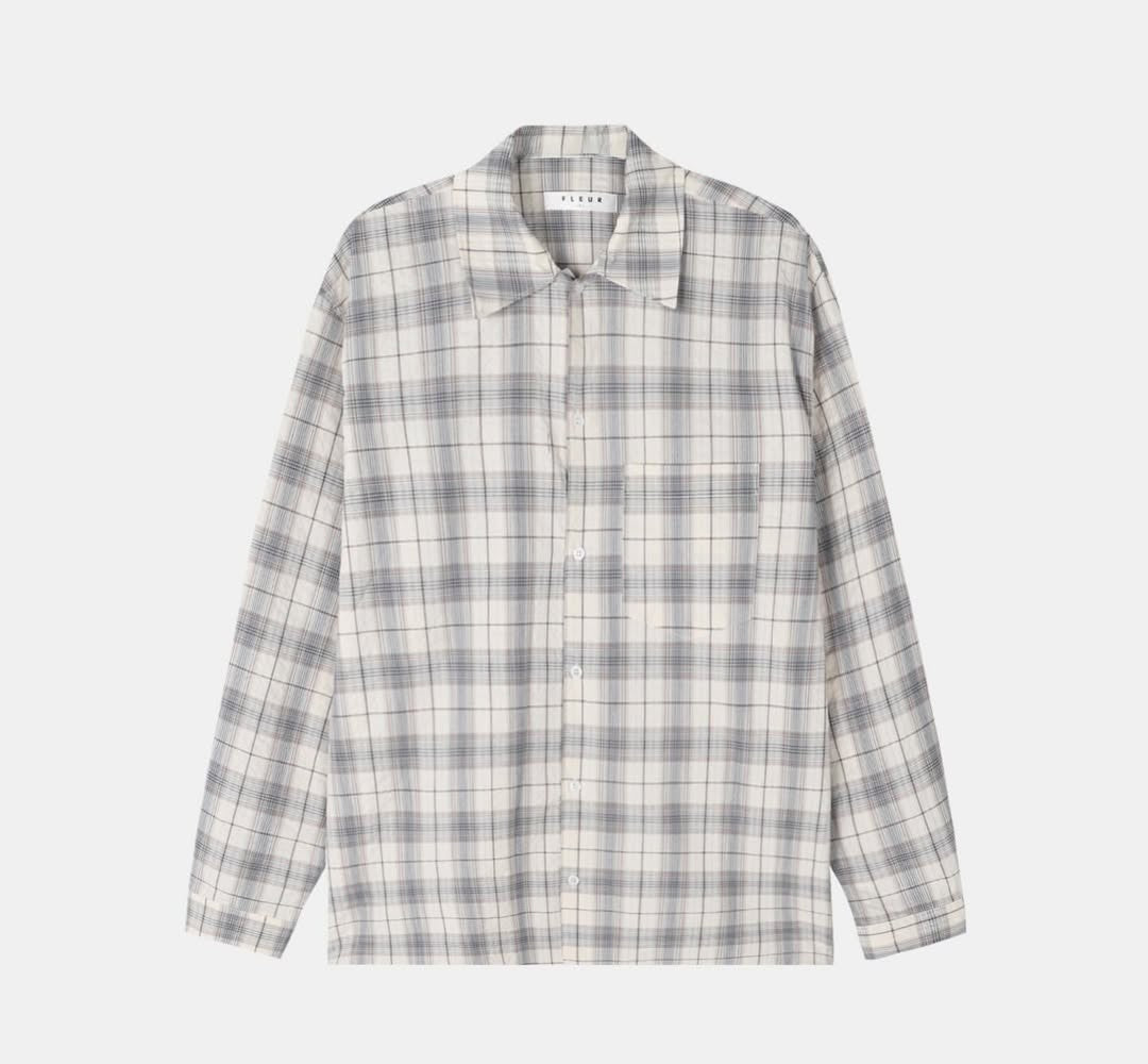 Camicia oversize Maison a quadri