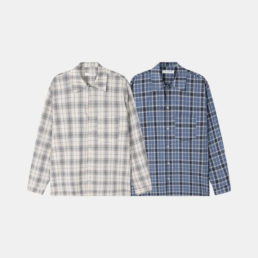 Camicia oversize Maison a quadri