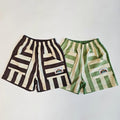 (2pack) Firstblue Bold Stripe Cotton Shorts — Kids