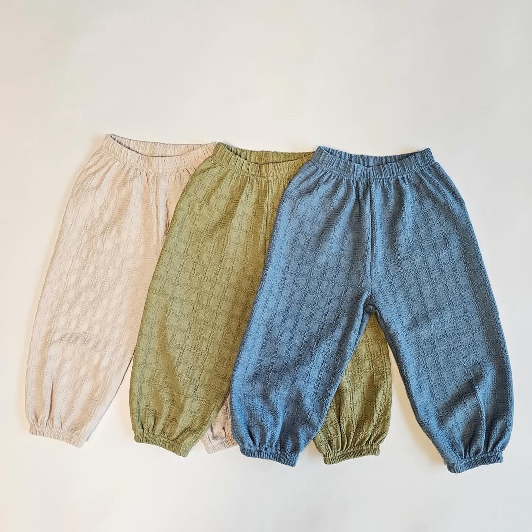 Firstblue Textured Sleeveless Top & Jogger Pants Set — Kids