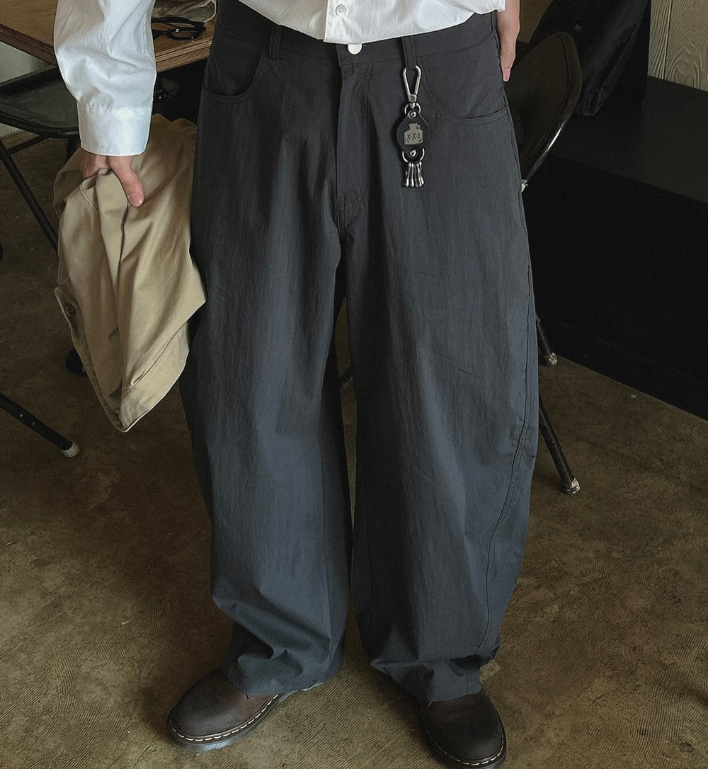 Pantalon ample à jambes larges — 4 couleurs