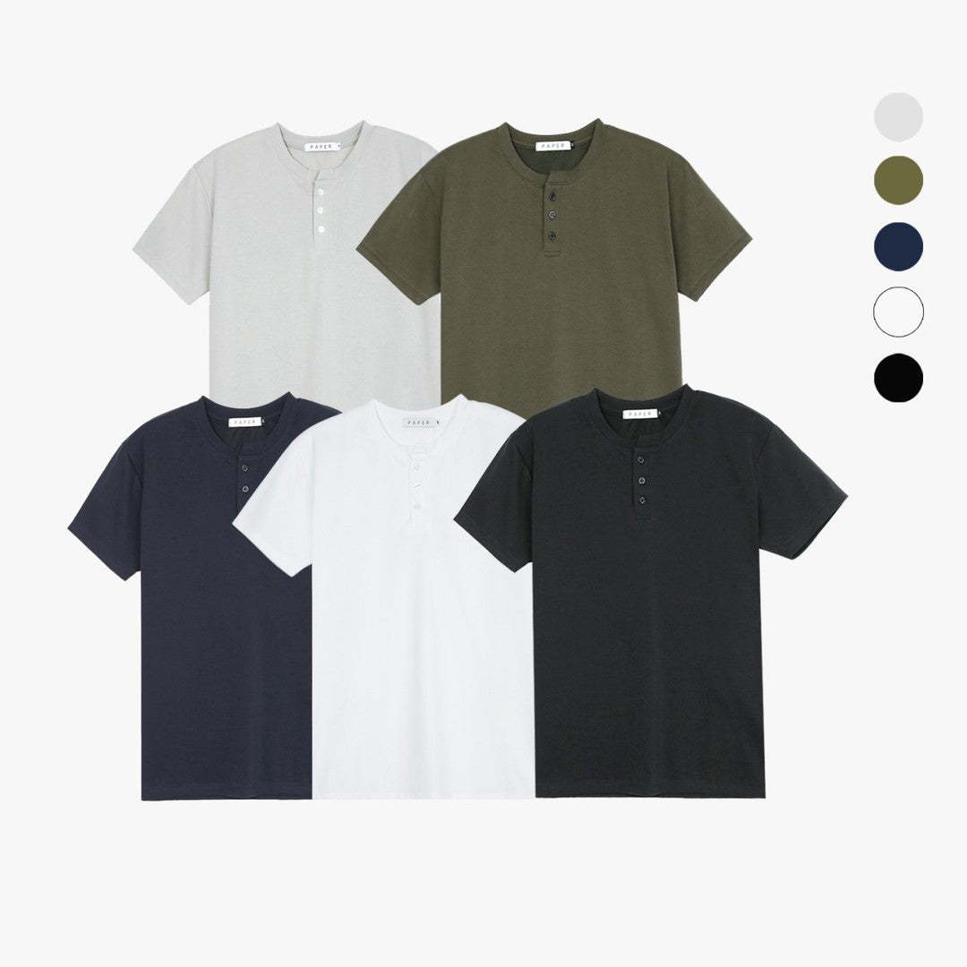 (2pack) Neck Short Sleeve Basix T-Shirt —  Regular Fit