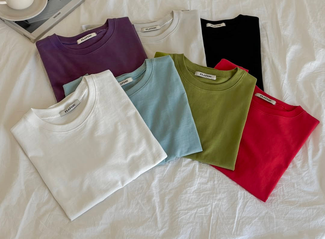 T-shirt girocollo 1+1 Daily in cotone