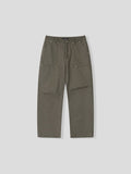 Earn Slow Fatigue Carpenter Wide Pants - Washed Cotton Canvas