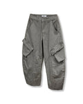 Pantaloni Cargo Curvi Tinto in Capo